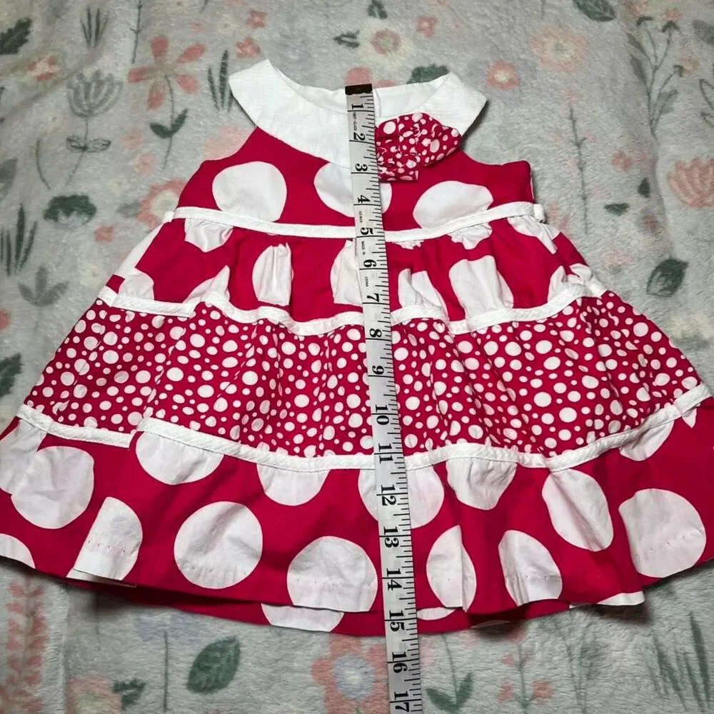 Rare, Too! Polka dot Baby Dress 18 Month - Retro 50s Rockabilly Coquette Y2K Bow